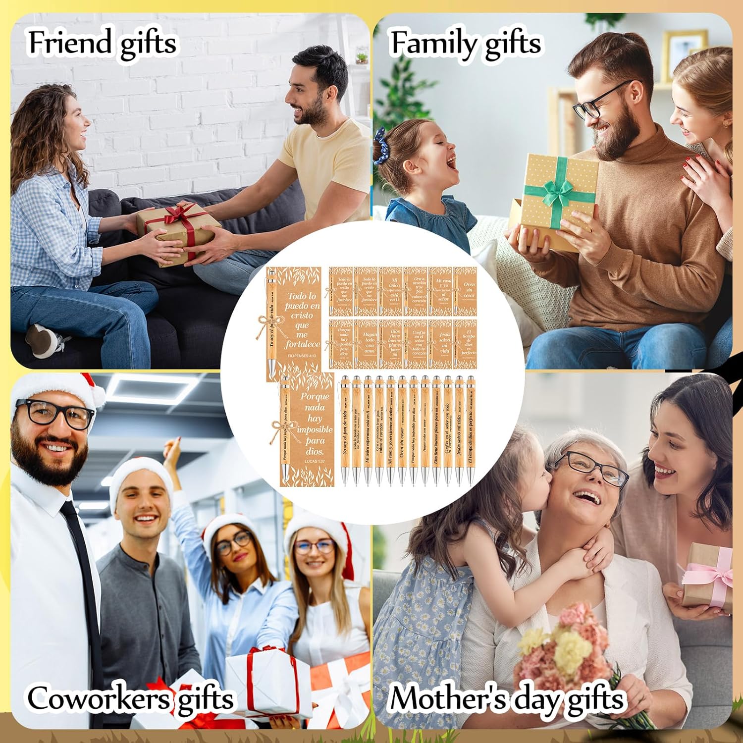 49 Pcs Regalos Cristianos En Español Spanish Christian Gifts Bulk for Teacher Students Graduation Treat Bag Stuffers Religious Gifts Bulk 24 Christian Pen 24 Inspirational Bookmark Church Office Stuff