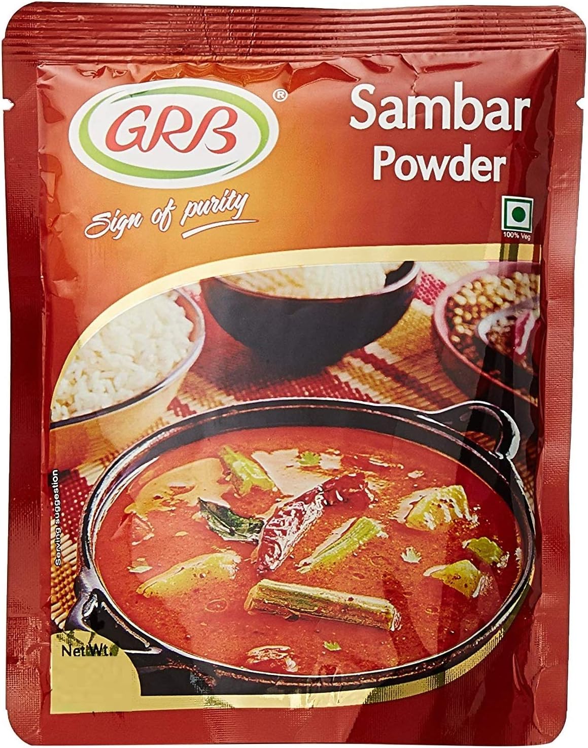 GRB Sambar Powder Pouch, 200g
