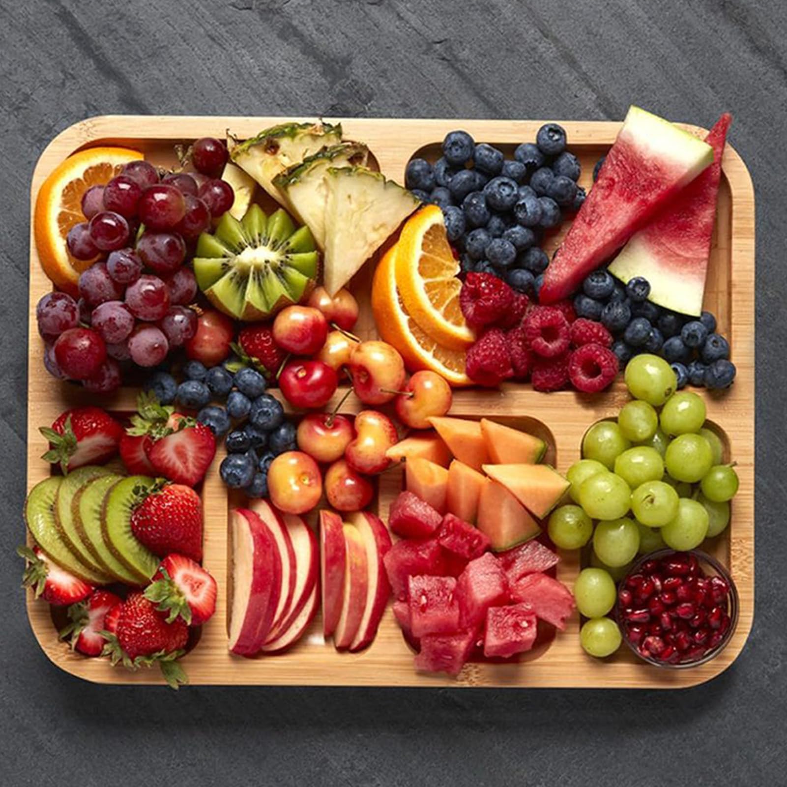 Vgvgaj Käsebrett Mit Deckel - 38x28 Cm Holz Serviertablett Für Partys