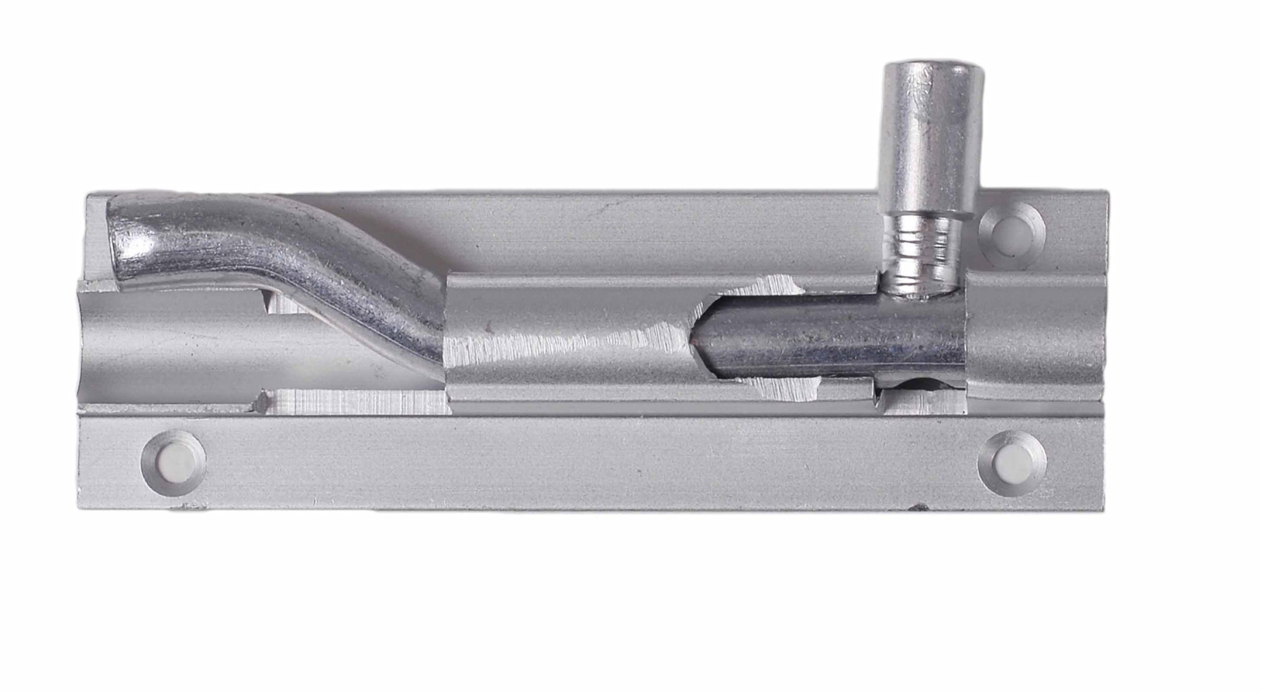 Merriway Aluminium Bh01397 Cranked Door Bolt 75Mm