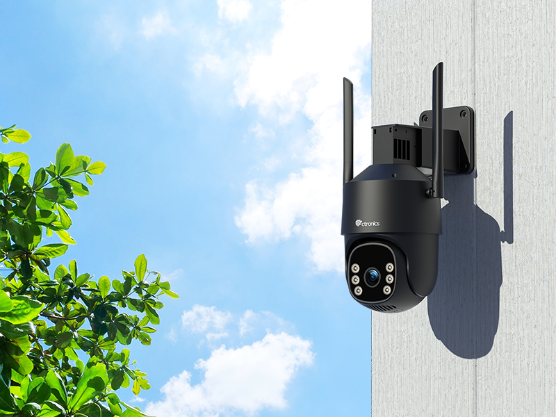 Ctronics Telecamera di Sorveglianza 4G LTE 2K con SIM – Rilevamento Umano AI, Tracciamento Automatico, Visione Notturna a Colori, Registrazione 24/7 | Leroy Merlin