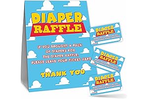Diaper Raffle Game Kit - Blue Sky & Cloud Theme