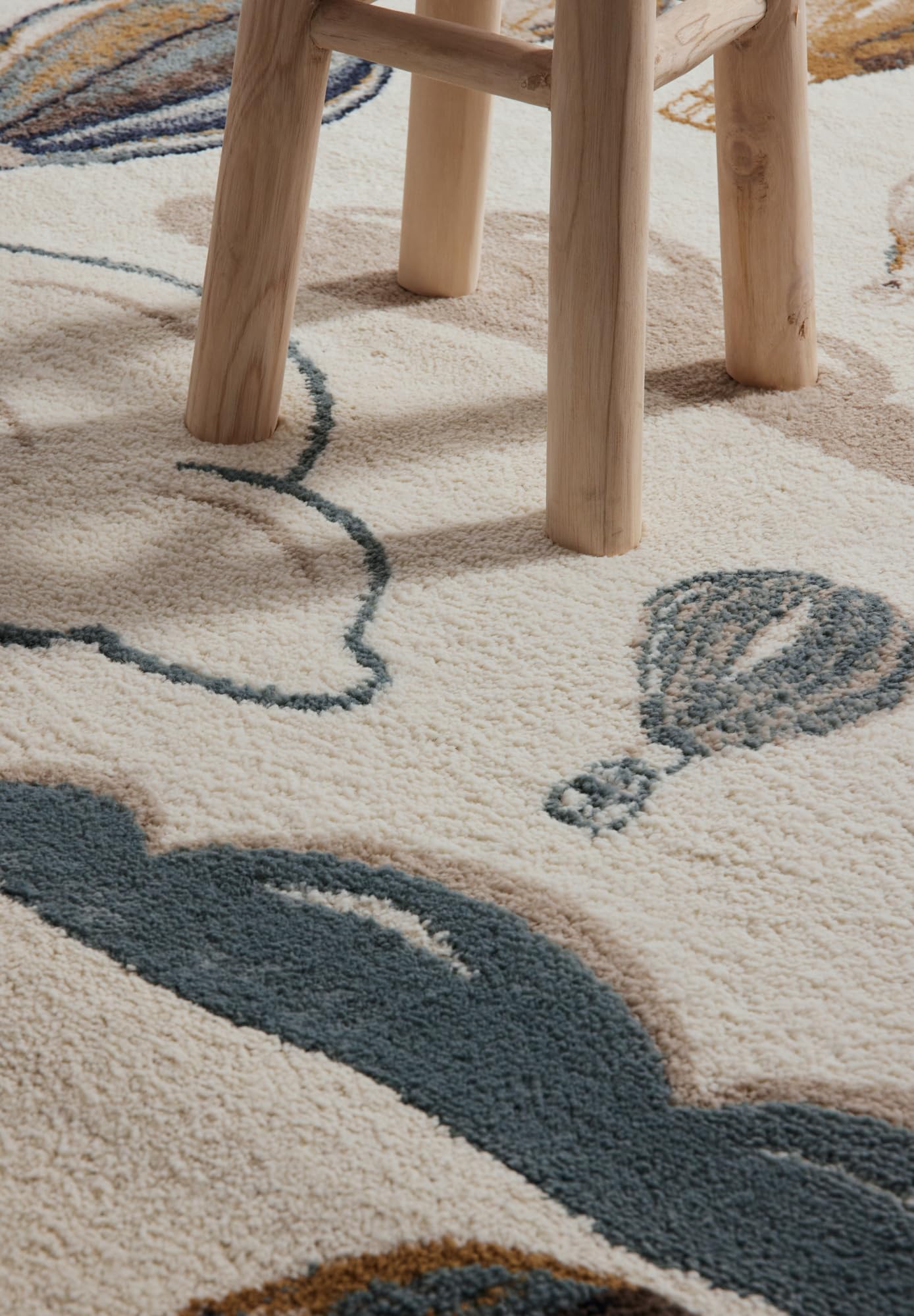 Hanse Home Adventures Alfombra Infantil, Globo aerostático, en Colores Pastel, Moderna, para Gatear, para habitación de los niños, habitación Juvenil, salón, Crema Multicolor, 120 x 170 cm