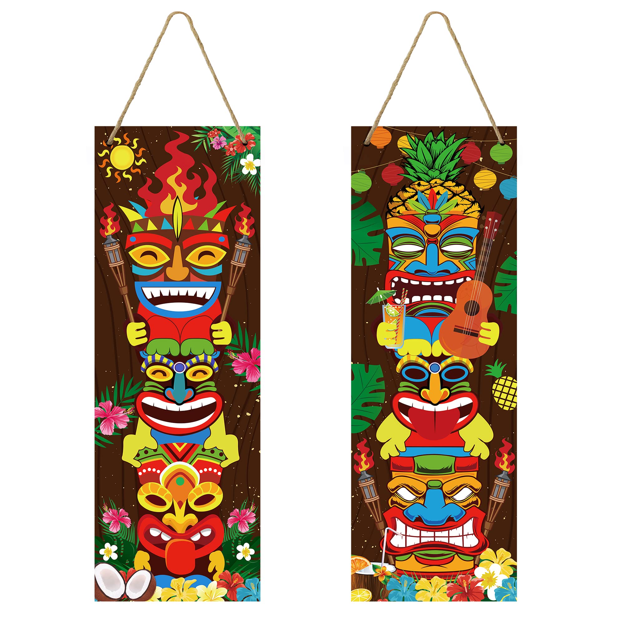 Tiki Bar Decorations Hawaiian Tiki Party Decorations Set - Tiki Bar ...