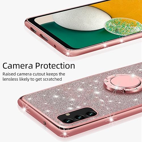 Miniatura 4 de KuDiNi Funda para Samsung Galaxy A13 5G, A13 5G4GA04S, funda para teléfono para mujer, con purpurina, suave y transparente, TPU de lujo, bonita