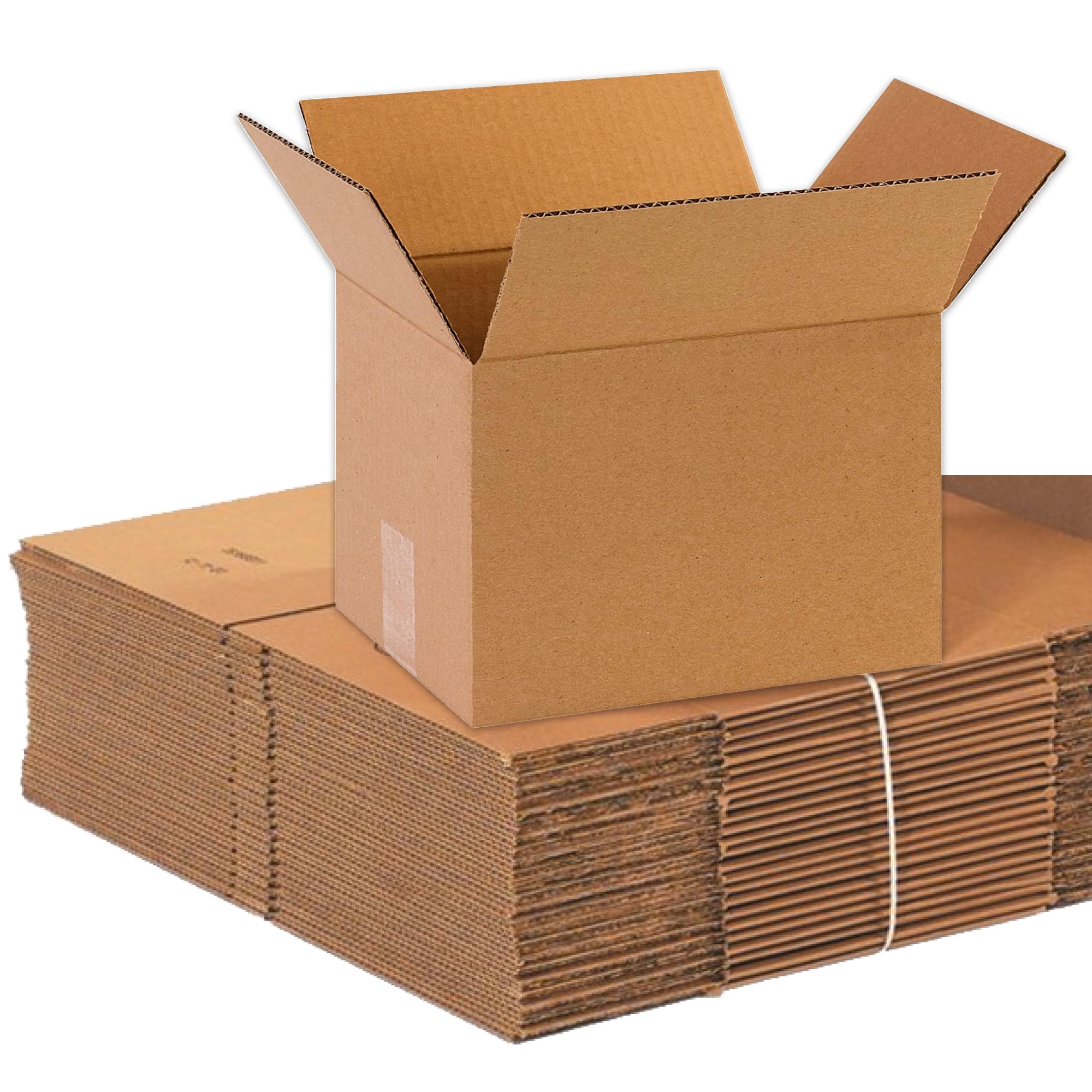 BOX USA 10 x 8 x 7 Corrugated Cardboard Boxes, Small 10"L x 8"W x 7"H, Pack of 25 | Shipping, Packaging, Moving, Storage Box for Home or Business,