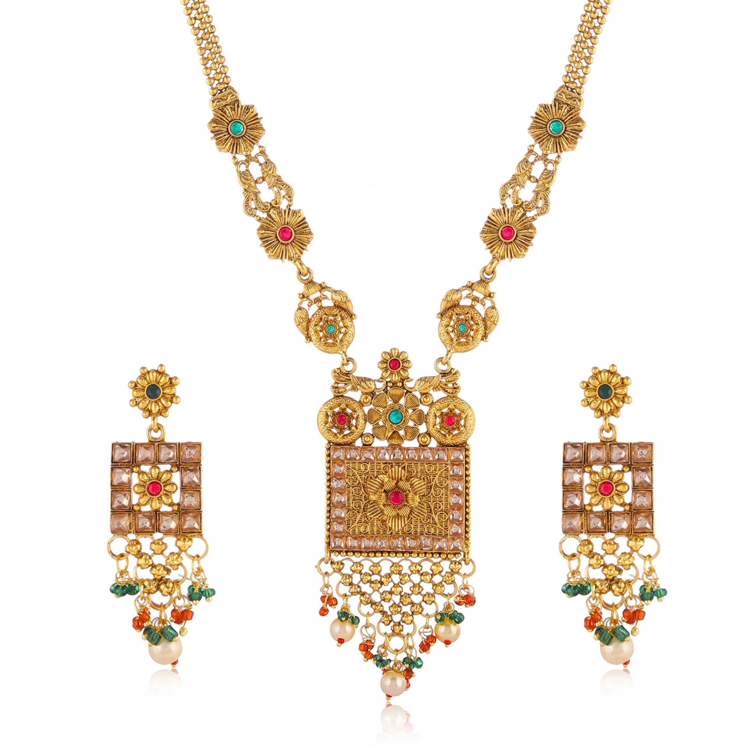 See full amazon price history chart for Mansiyaorange Antique Golden Floral Pendant Kempu Stone Long Rani Haar Necklace Jualry Jewellery Sets For Women(Multi) Mansiyaorange Antique Golden Floral Pendant Kempu Stone Long Rani Haar Necklace Jualry Jewellery Sets For Women(Multi) (B0CY8GDT52) Amazon Price History, Amazon Price Tracker