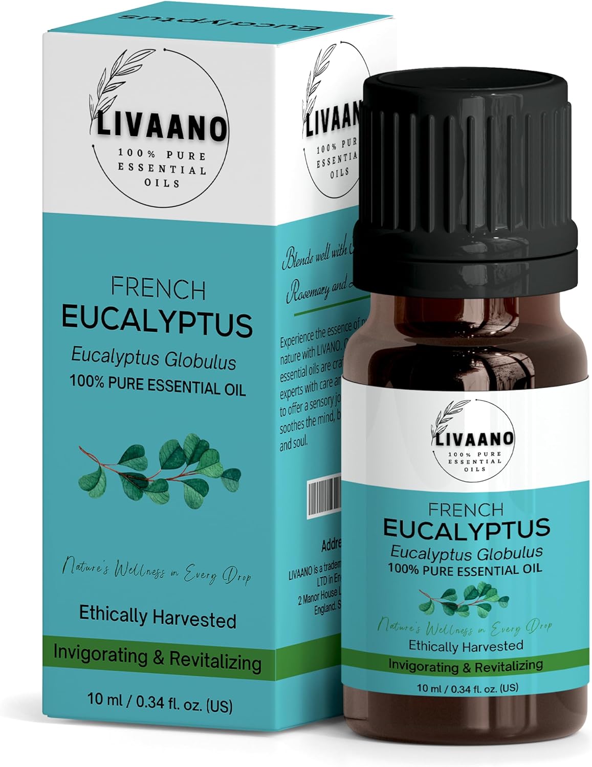 LIVAANO 100% Natural Essential Oils Eucalyptus LIVAANO 100% Natural Essential Oils Eucalyptus