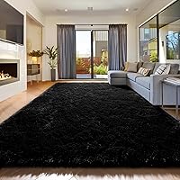 Vista 56 de Amdrebio alfombras azules y púrpuras de arcoíris de sirena para decoración de habitación de niñas, alfombras de área de 5 x 8 pies mullidas y kawaii