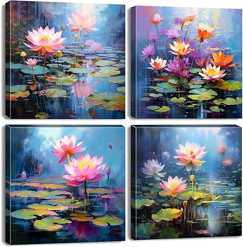 Miniatura 24 de Decoración de Pared Rosa Dormitorio Arte de Pared Cuadros de Flores Rosas Obra de Arte 12x12 Retro Gris Amor Floral Parejas Lienzos Impresos Pintura