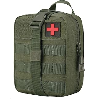 erste Hilfe Tasche leer molle ifak Pouch notfalltasche militär First aid Bag reiseapotheke Tasche Taktische gürteltasche (Grün)
