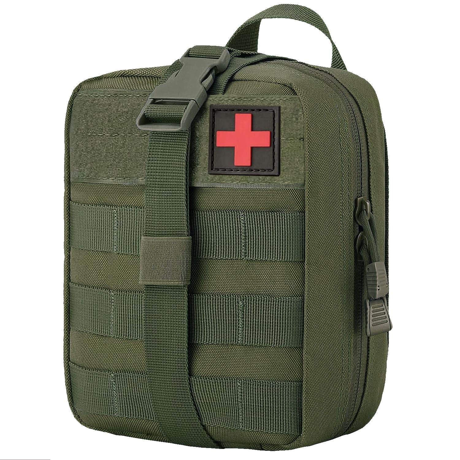 TANSOLE TAN SOLE erste Hilfe Tasche leer molle ifak Pouch notfalltasche militär First aid Bag reiseapotheke Tasche Taktische gürteltasche (Grün)