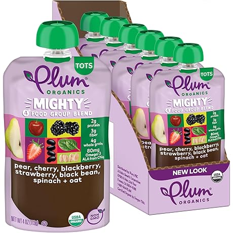 Plum Organics Mighty 4 Yummy Toddler Food