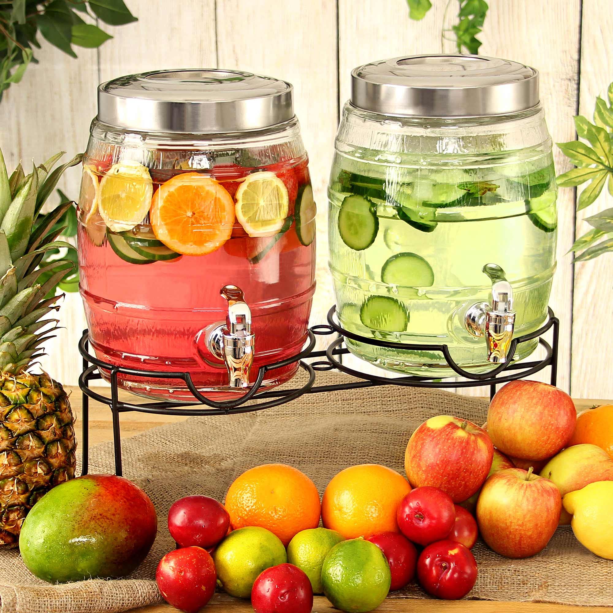 Buy Dual Barrel Beverage Dispenser with Stand 10ltr Case of 2 bar