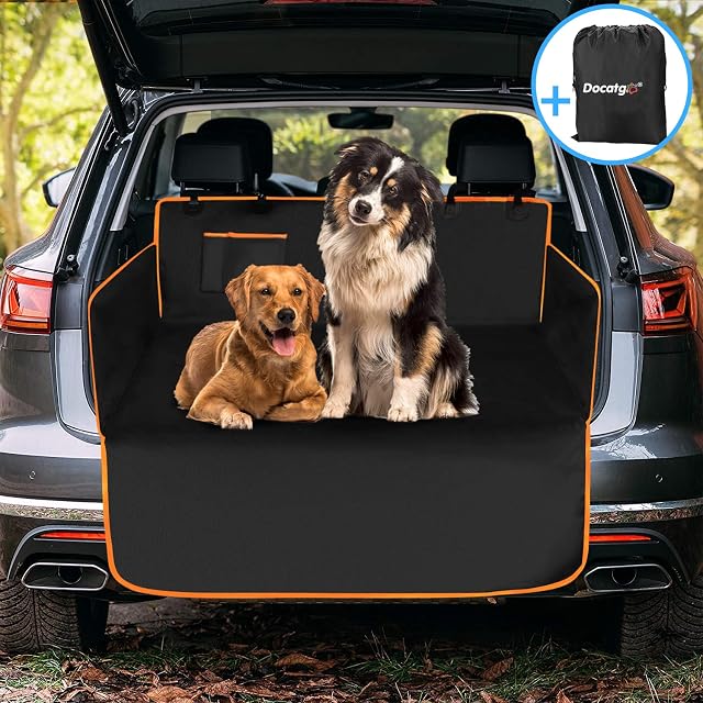 Docatgo Car Boot Protector For Dogs -Car Boot Liners Nonslip Waterproof Dog Car Seat Cover Blanket With Side Protection Durable Antifouling Boot Liner For Dogs Easy To Clean Car Truck SUV