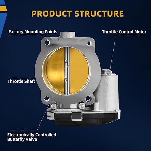 Miniatura 8 de DWVO Cuerpo electrónico del acelerador compatible con Chevy Avalanche Express Silverado Suburban Tahoe Trailblazer Cadillac Escalade Hummer H2 GMC