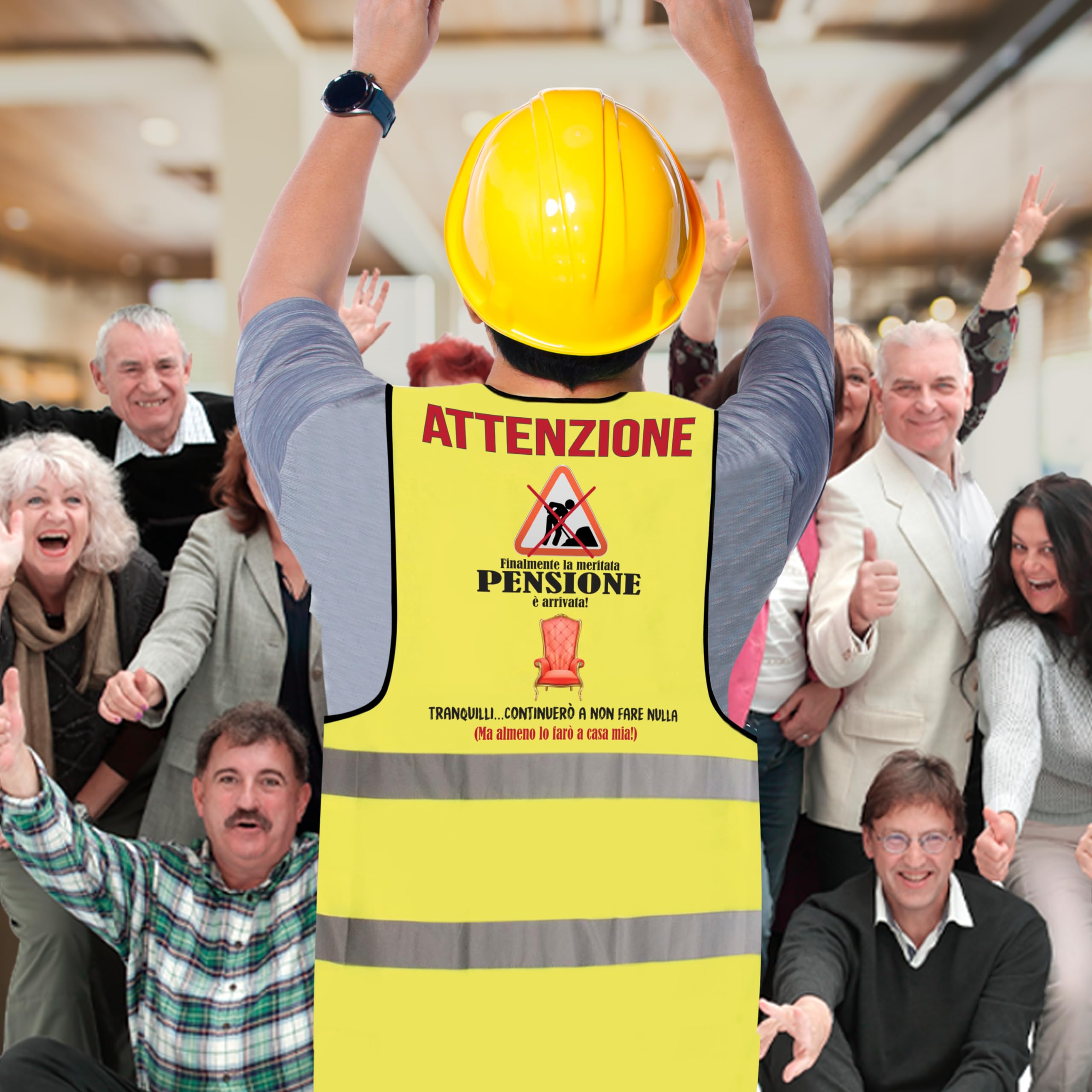 Gilet Pensione Divertente - Idea Regalo Pensione Uomo Originale - Regali per Pensione Gadget Scherzi Pensionato Originali