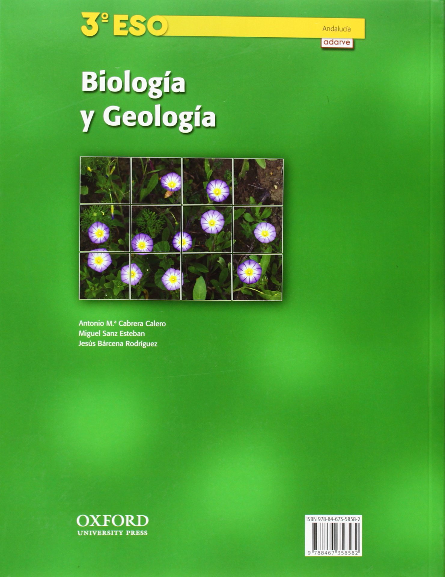 Biología y Geología 3º ESO Adarve (Andalucía): Libro del Alumno - 9788467358582