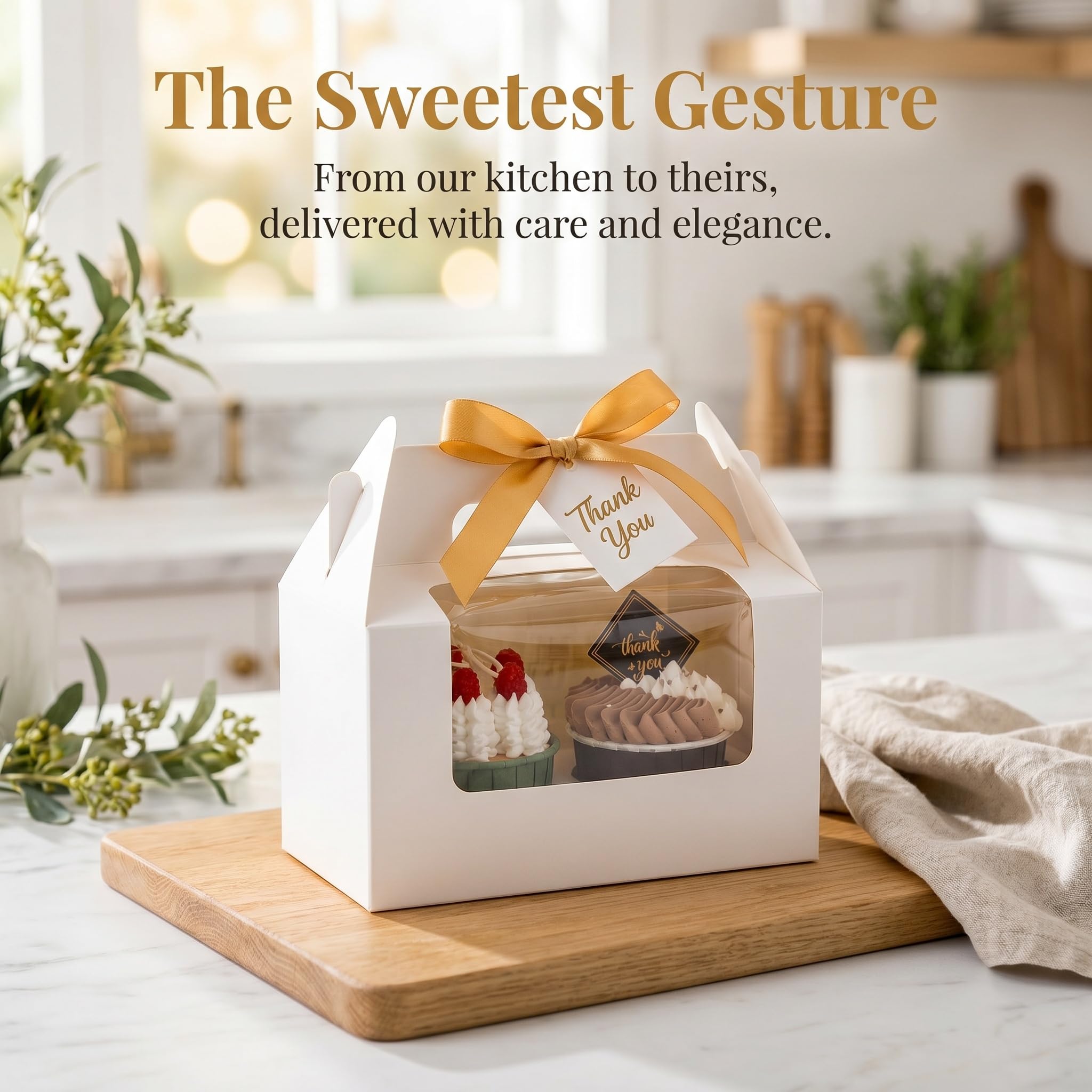 Jucoan Cupcake Boxes - Elegant Gift Boxes -4