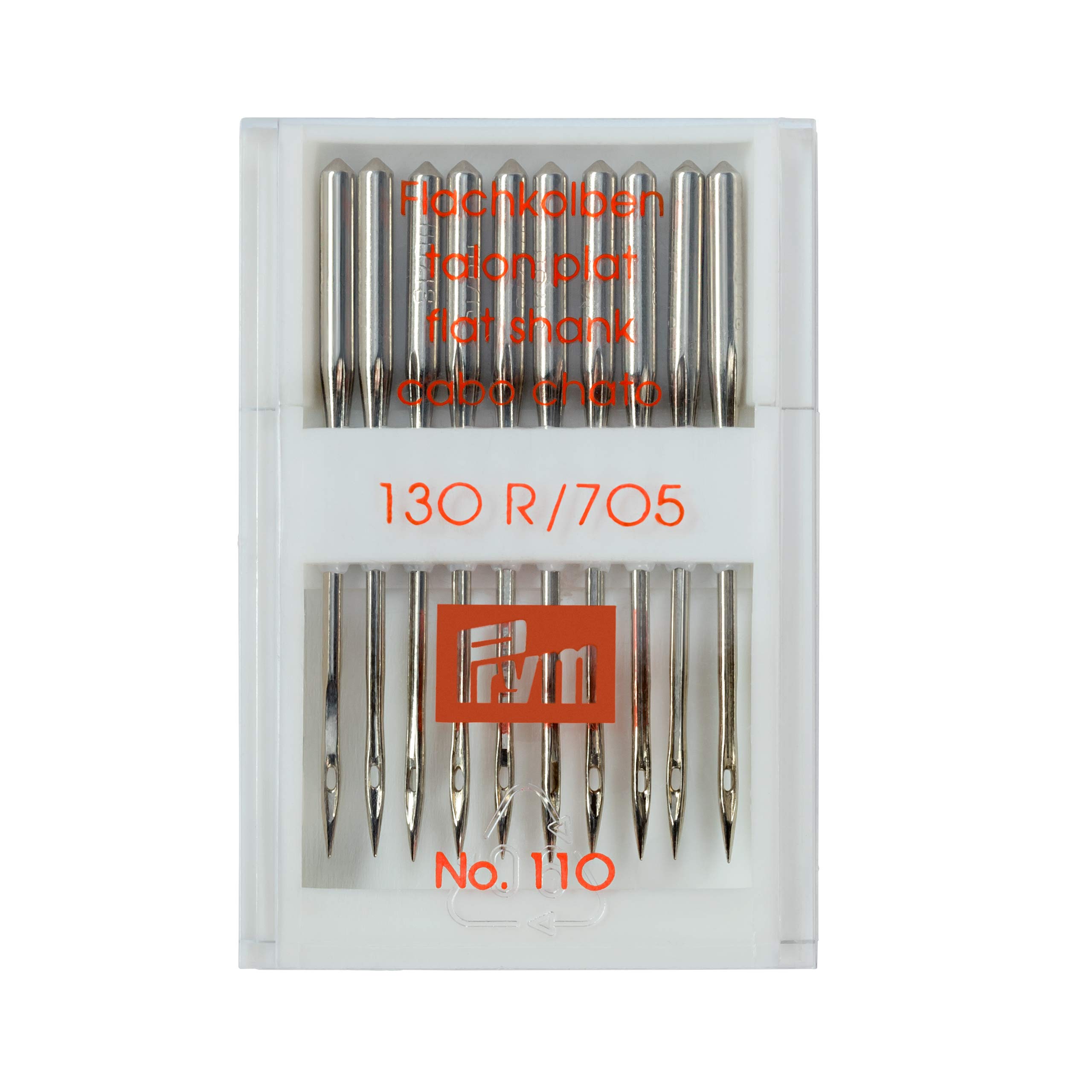 Sewing Machine Needles Sys. 130/705 Standard 18/110, Silver, No. 110