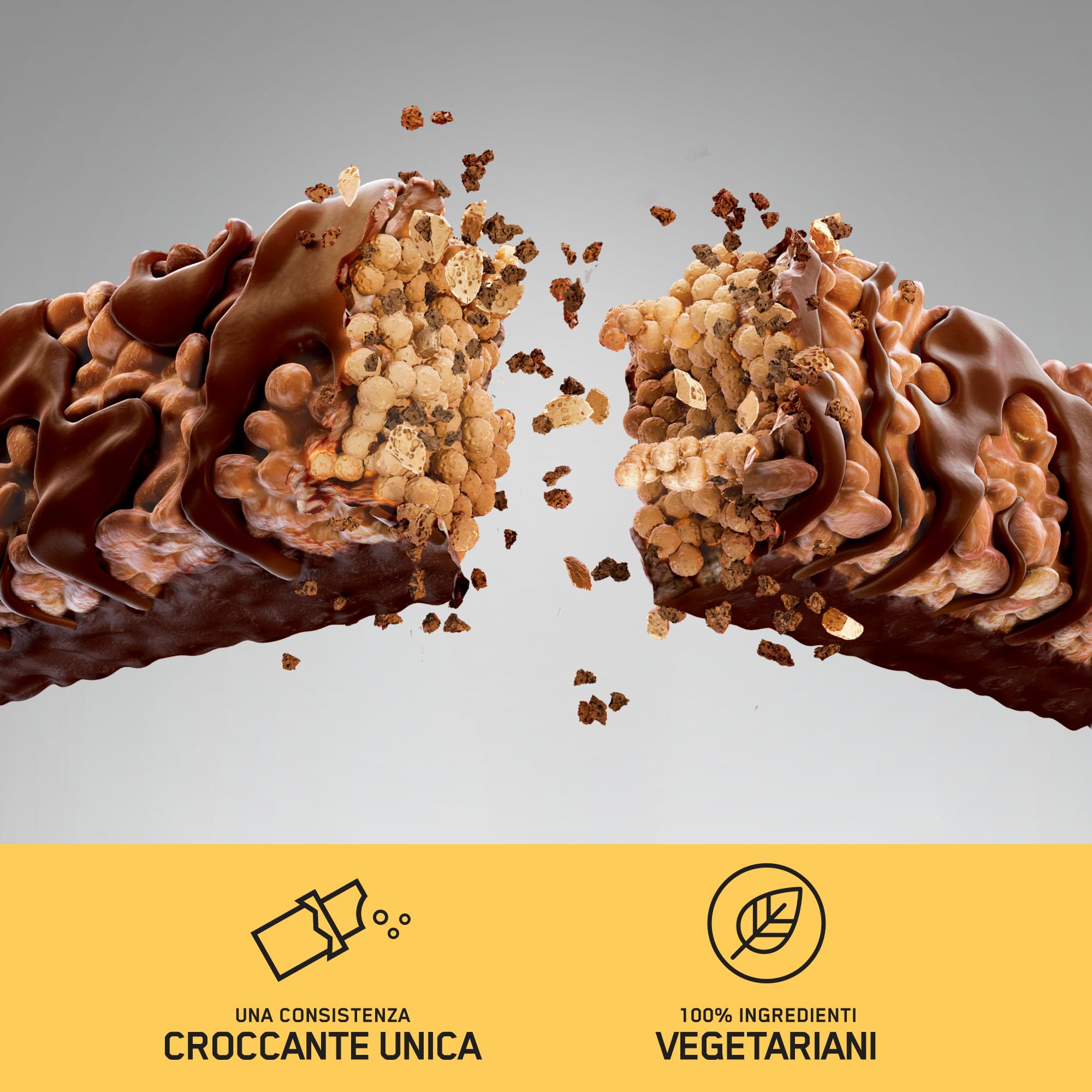 Optimum Nutrition Crispy Protein Bar Barretta Cioccolato al Burro di Arachidi Snack ad Alto Contenuto di Proteine 20 Barrette da 65g