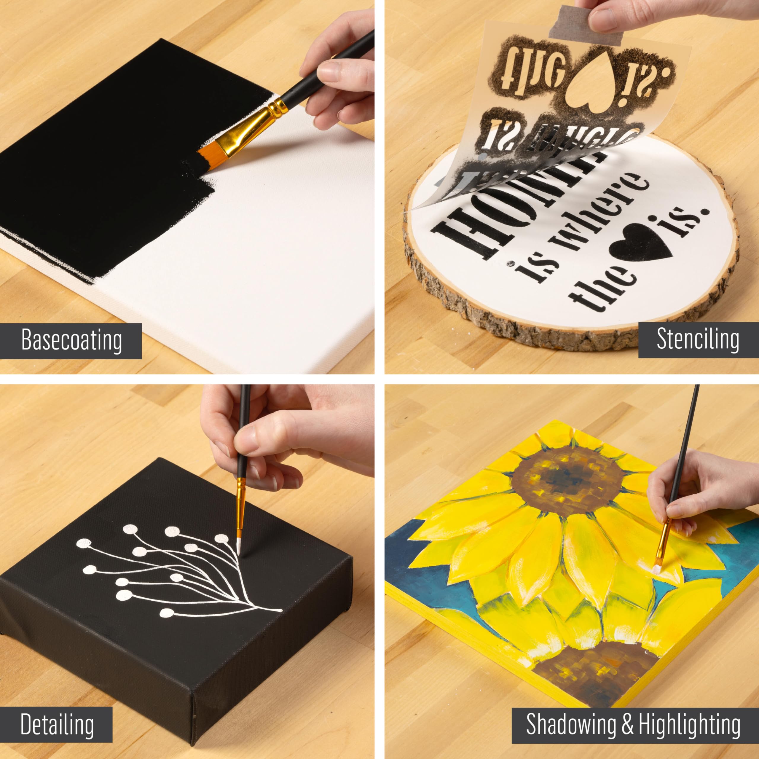 FolkArt Wicker White and Licorice Acrylic Craft, 8 fl oz Paint Set, 1 Count (Pack of 1) - Image 4