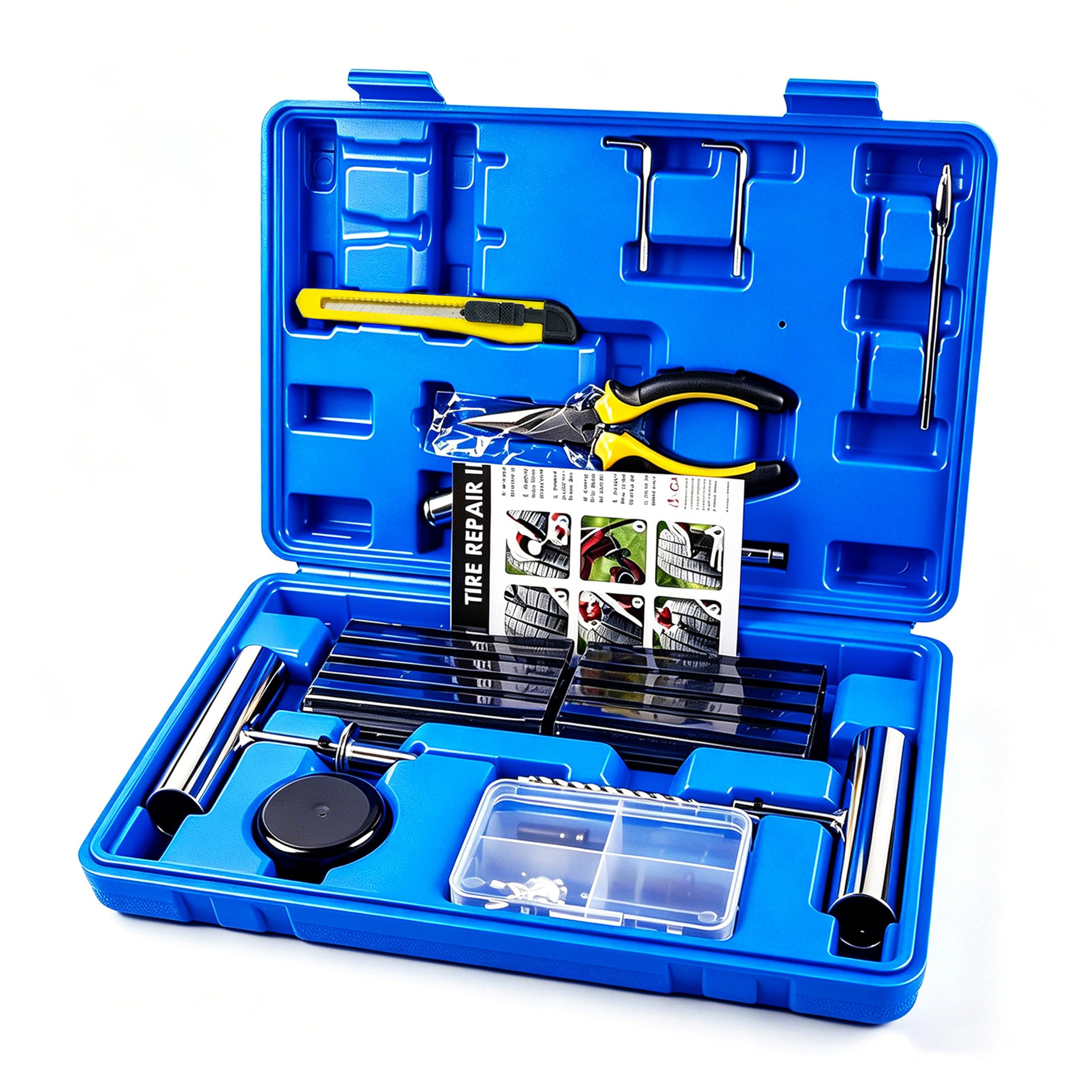 Kit de Reparación de Neumáticos de 68 Piezas, Universal en oferta en Amazon
