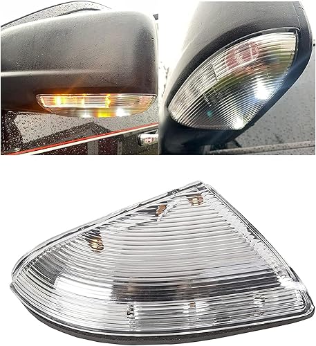 ECOTRIC Luz de señal de giro para espejo izquierdo compatible con Dodge Ram 1500 2009-2013 y 2010-2013 2500 LH del lado del conductor del lado del