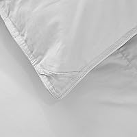 Vista 7 de Acrafsman Edredón individual para todas las estaciones, relleno de edredón de lujo con pestañas en las esquinas, silencioso, medio cálido, blanco