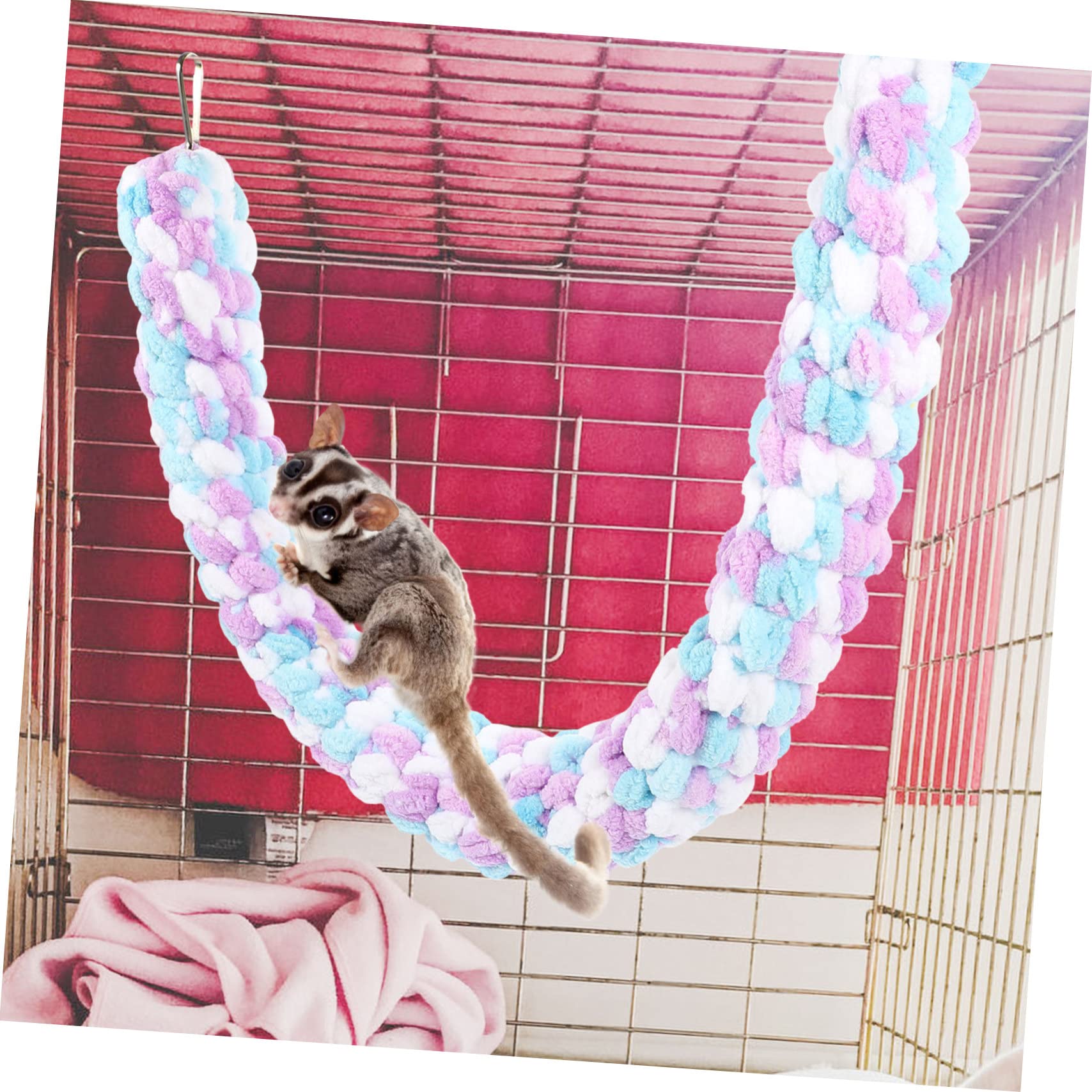 BESPORTBLE 5stücke Hamster Kletterseil Spielzeug Für Kleine Haustiere Baumwollseil Mit Haken Fördert Bewegung Und Koordination Im Käfig Für Hamster Meerschweinchen Und Eidechsen