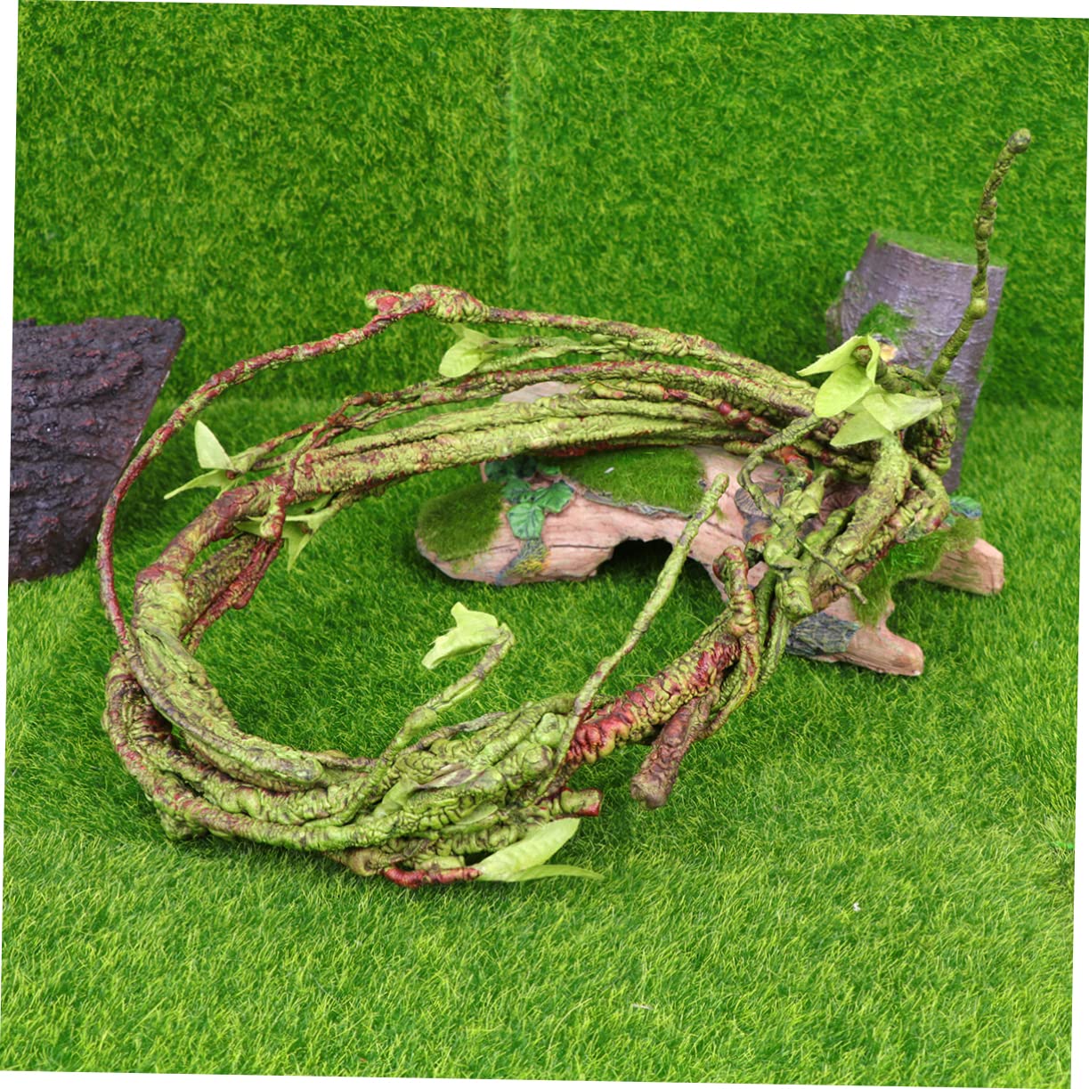DOITOOL 3piezas Planta Artificial De Enredadera para Terrario De Reptiles Decoración Flexible y Resistente Altas Temperaturas para Creación De Paisajes Hogares y Hábitats De Reptiles