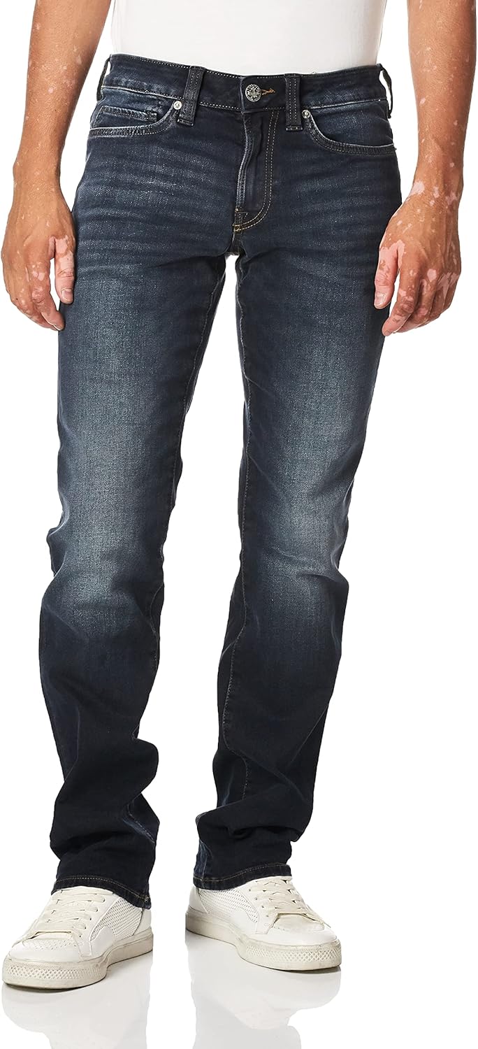 Buffalo David Bitton Men's Relaxed Straight Leg Driven Jean with ...
