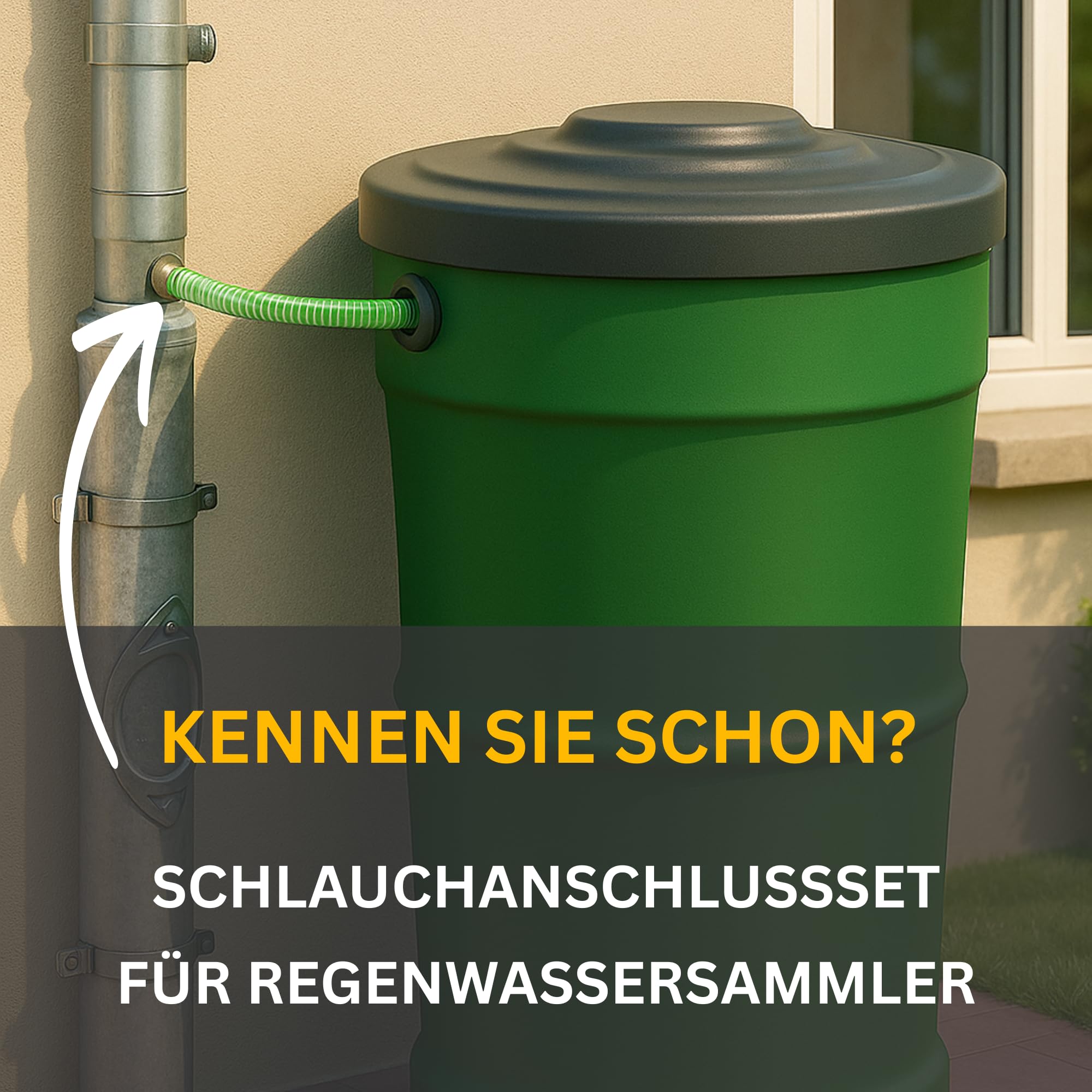 Regenwassersammler Zink 80 mm