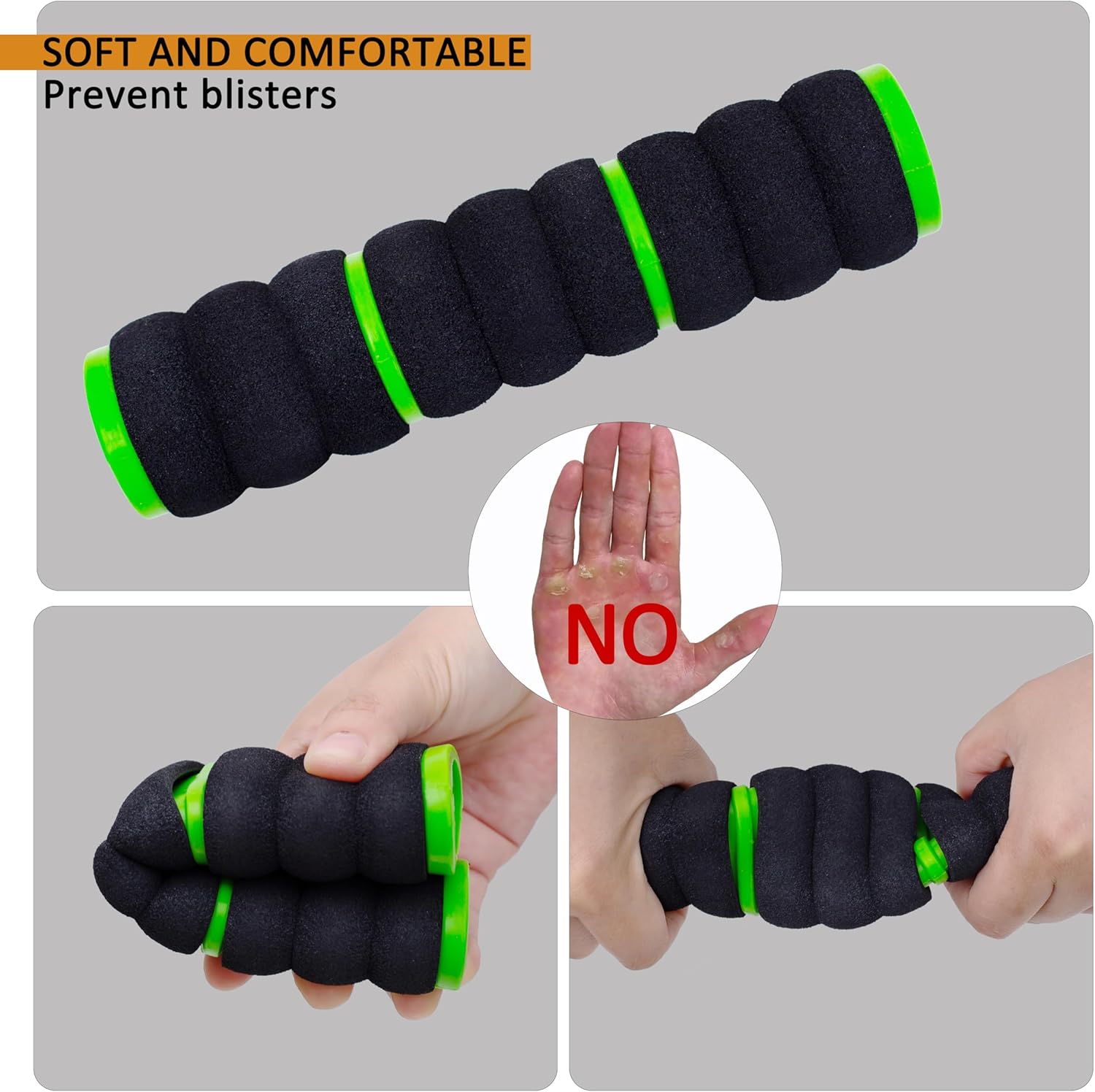 Kayak-Paddle-Grips-2-Pack - No-Slip Oar-Grip for Take-Apart Paddles,Blister Prevention Kayaking Accessories(Diameter 30mm/1.18 inches)