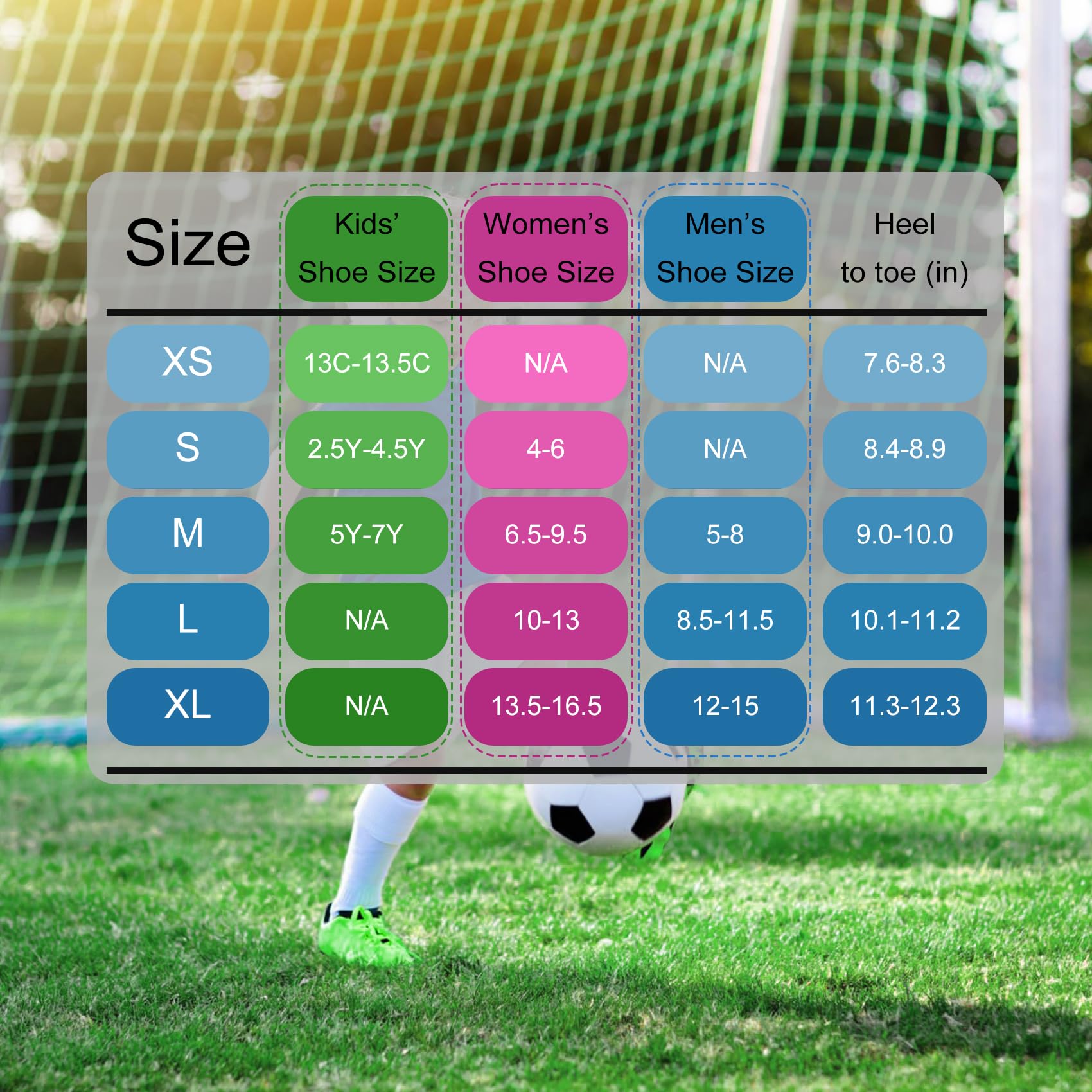 CWVLC Soccer Socks (3/5 pairs) Team Sport Knee High Socks for Adult Youth Kids - 3