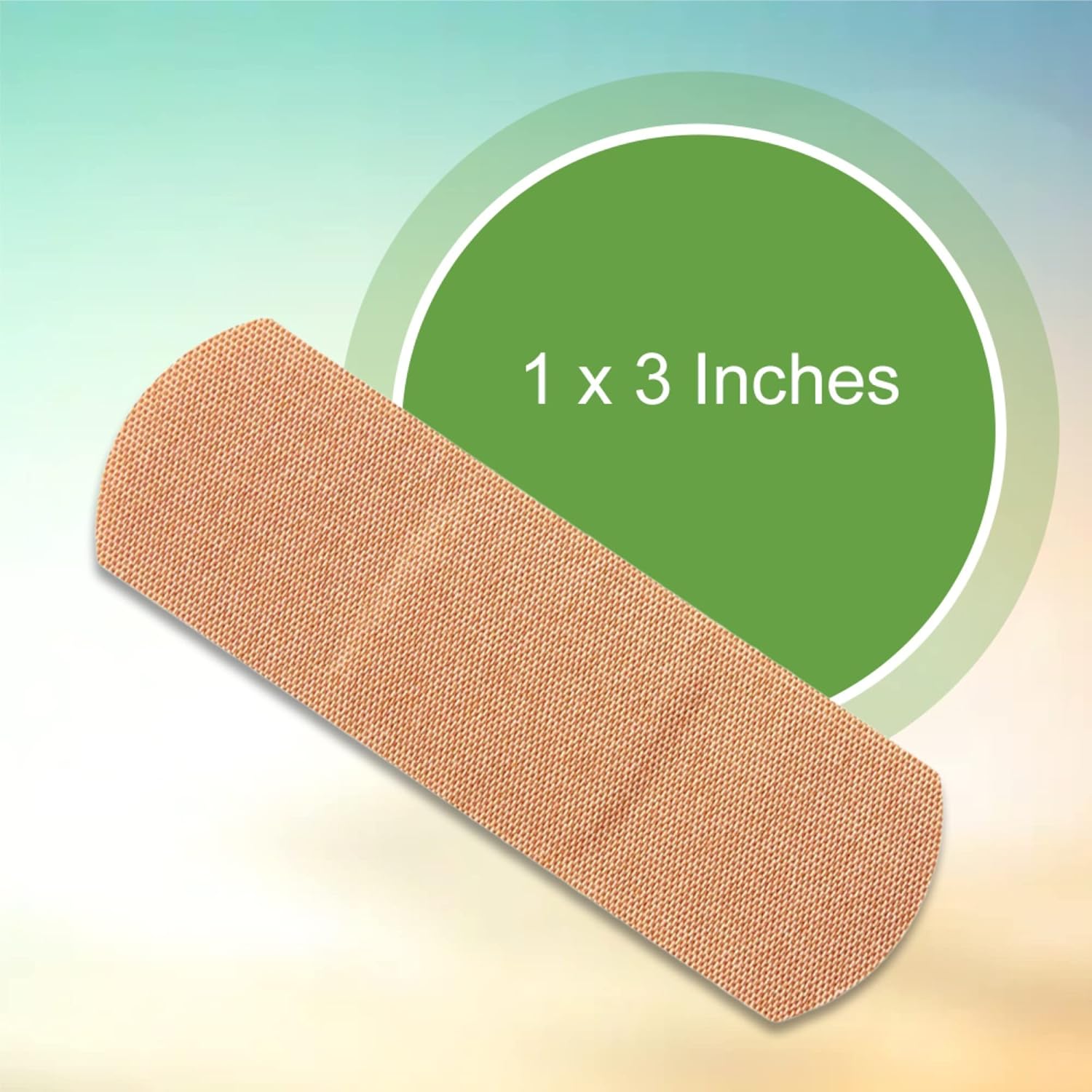 McKesson Sterile Tan Fabric Rectangle Adhesive Strip, 1" x 3", 100 Count, 1 Pack : Health & Household