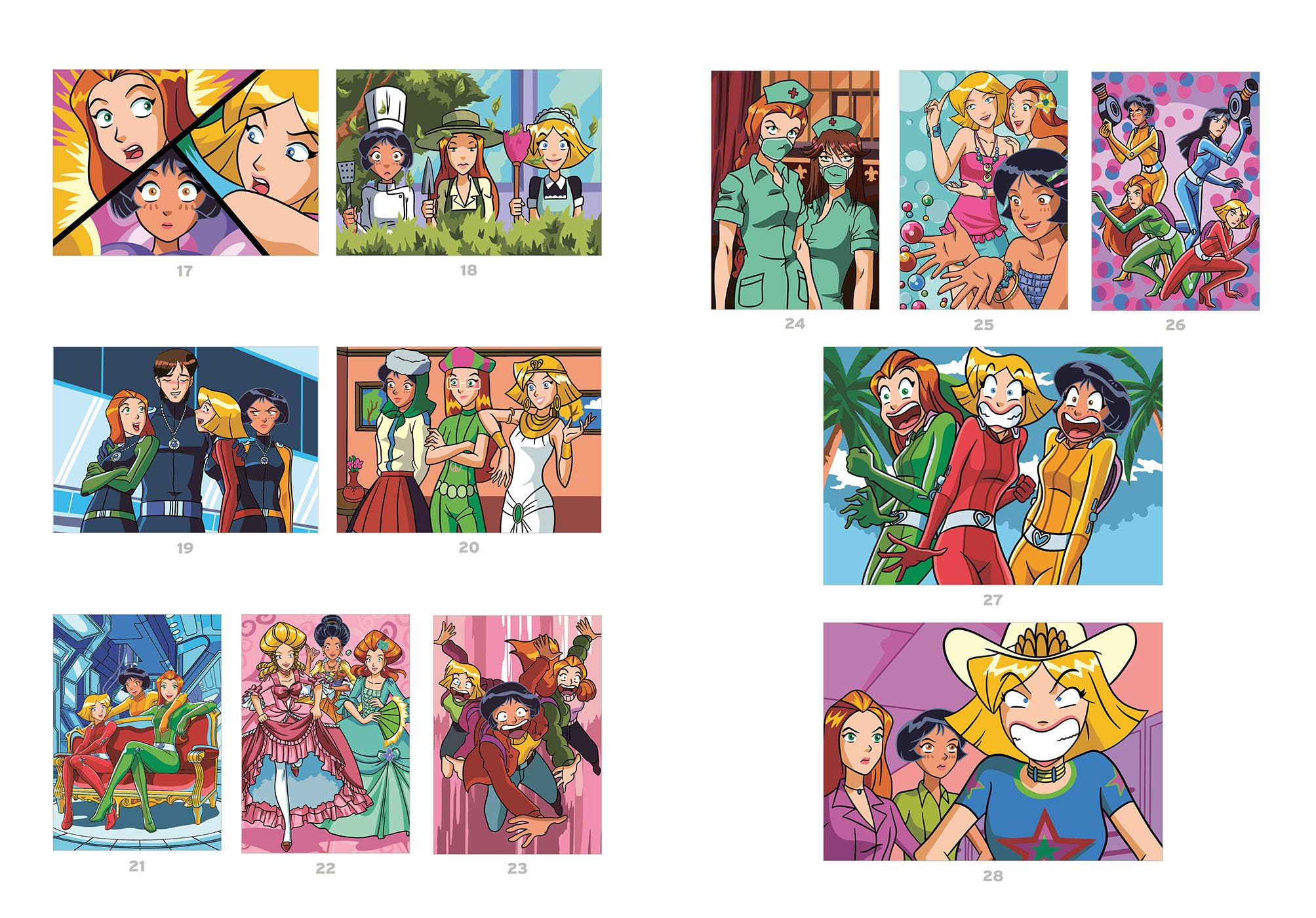 Coloriages mystères - Totally Spies: Coloriez les chiffres et découvrez l'image