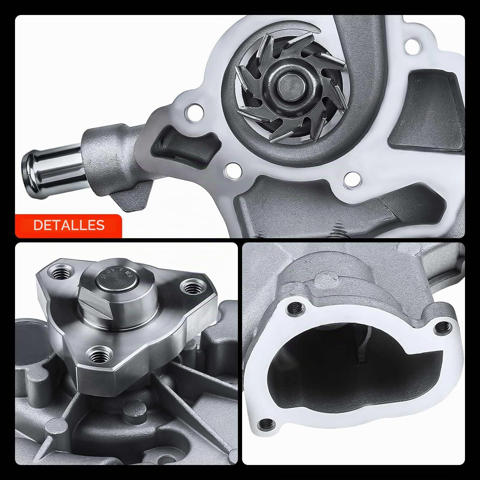 Frankberg Bomba de agua con junta 1334145 | Compatible con: Tour combinado, Corsa D S07, Meriva MK I X03, Caravana clásica Astra G F35, Astra H CC L08