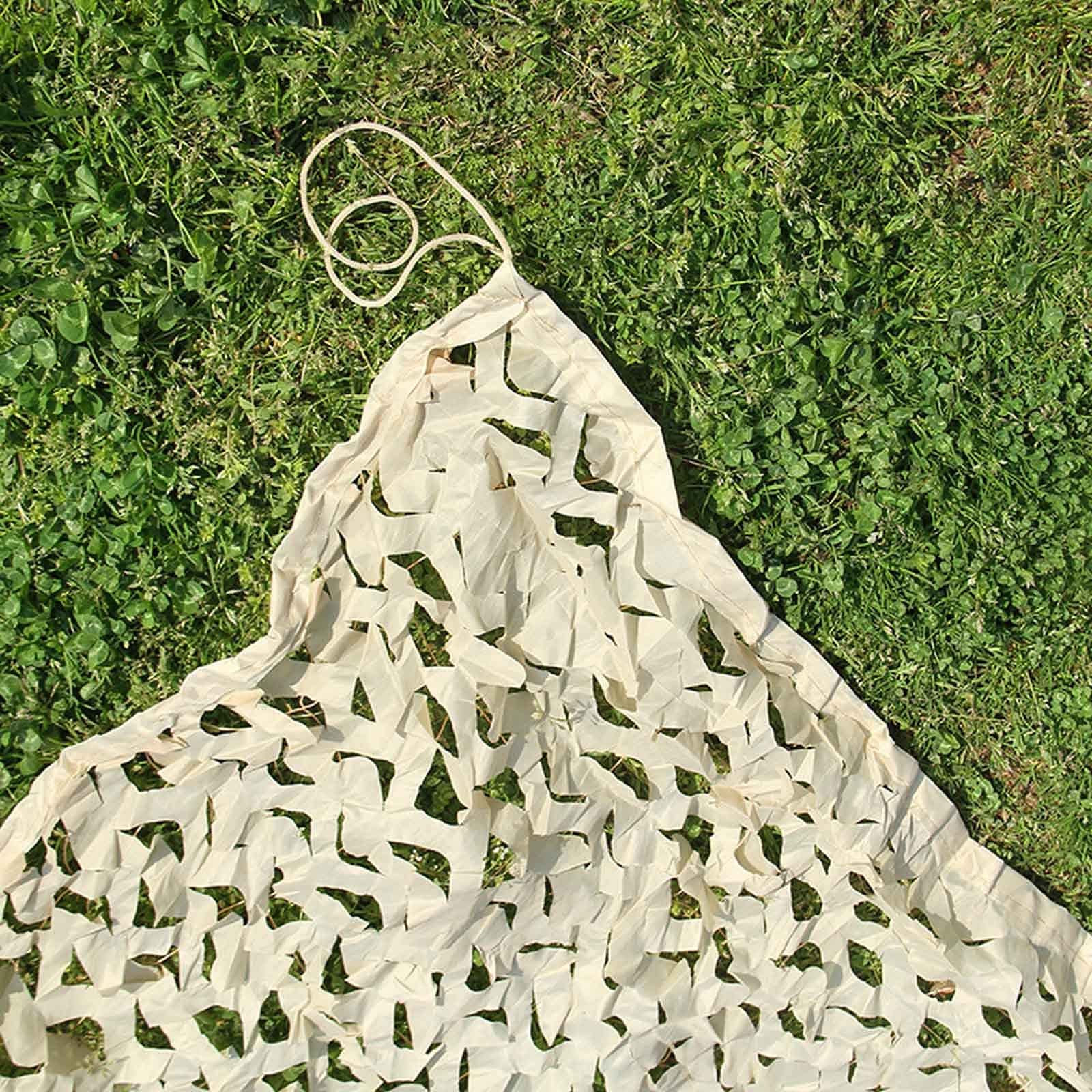 Beige Verstärktes Tarnnetz 2m 3m 4m 5m 6m 7m 8m 9m Camouflage Netz,Sonnensegel,Tarnung Netz Bundeswehr,Jagd,Autoabdeckung,Dekoration,Sichtschutz,Leichtes Sonnenschutznetz,Beige-2x3m(6.6*9.8ft)