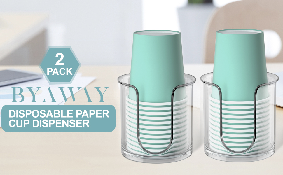 Watch 2 Pack Bathroom Cup Dispenser 3 oz Disposable Cup Holder on Amazon  Live