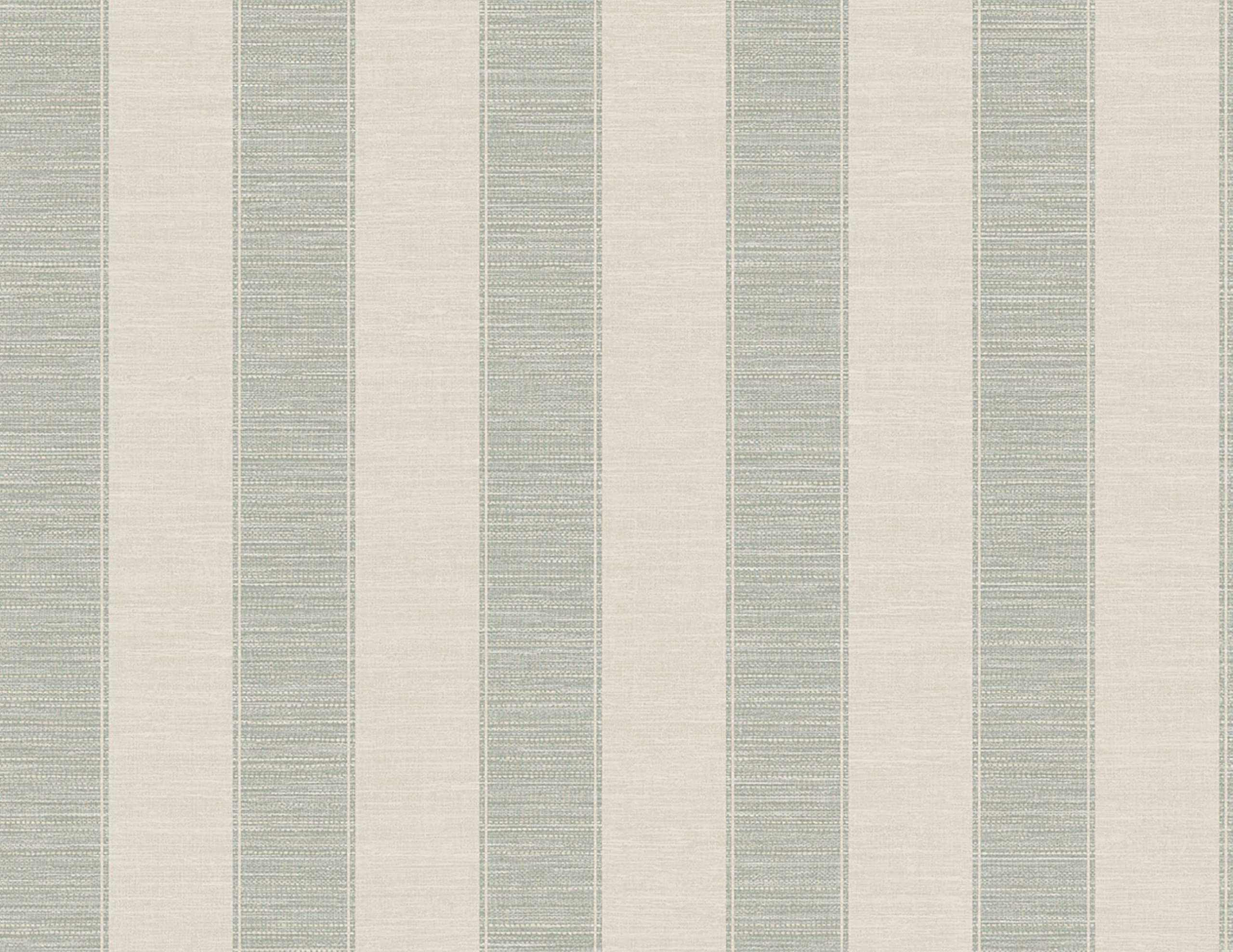 Casa Mia Texture Stripes Paper Non Pasted Strippable Wallpaper Roll (Cover 60.75 sq. ft.) (Green and Beige)