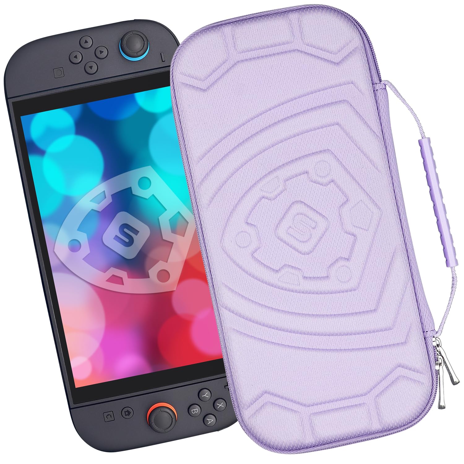 sisma Funda Delgada Compatible con Nintendo Switch 2 - Estuche Protector para Guardar y Proteger Consola Switch2 y Accesorios - Bolsa de Transporte — view 12