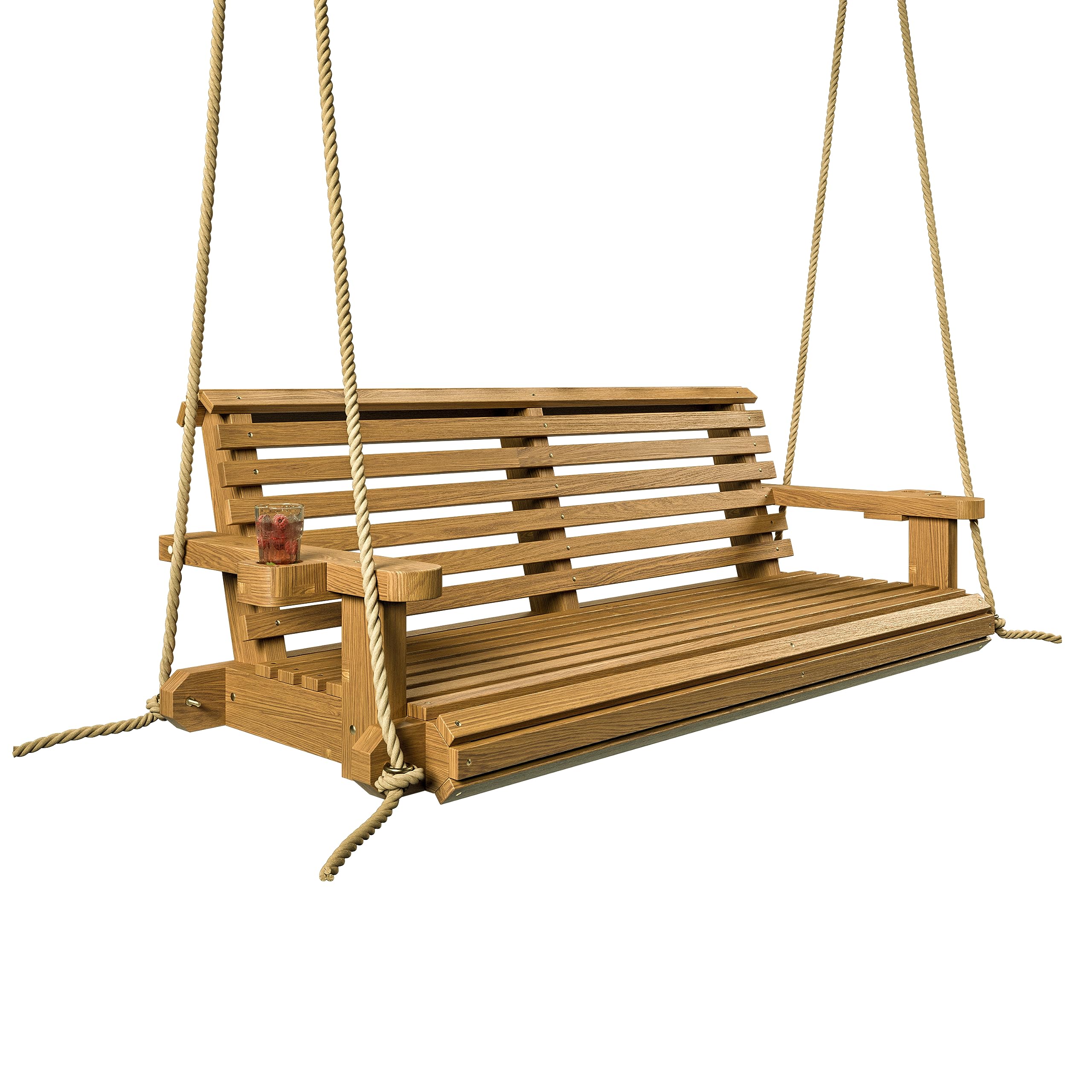 Porchgate Amish Heavy Duty 800 Lb Roll Comfort Treated Porch Swing