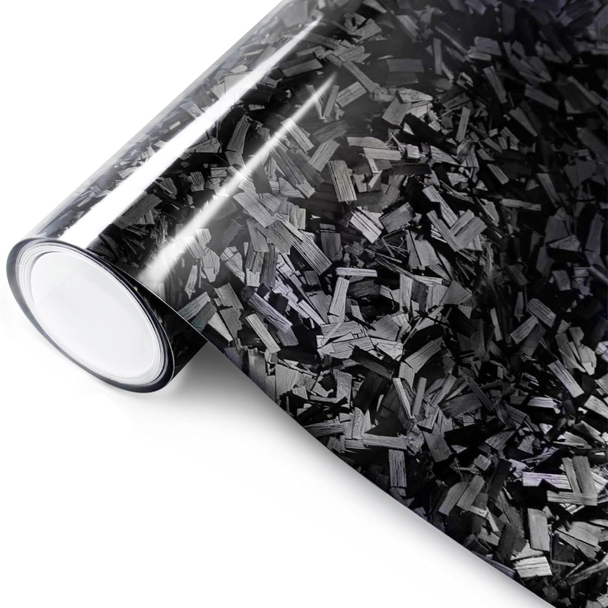 Premium Super Gloss Forged Black Carbon Fiber Vinyl car Vinyl Wrap self-Adhesive DIY Sticker|| High Gloss Wrapping Self Adhesive Film Vinyl Wrap Sticker Decal (30x60cm (12x24inch))-picture-15