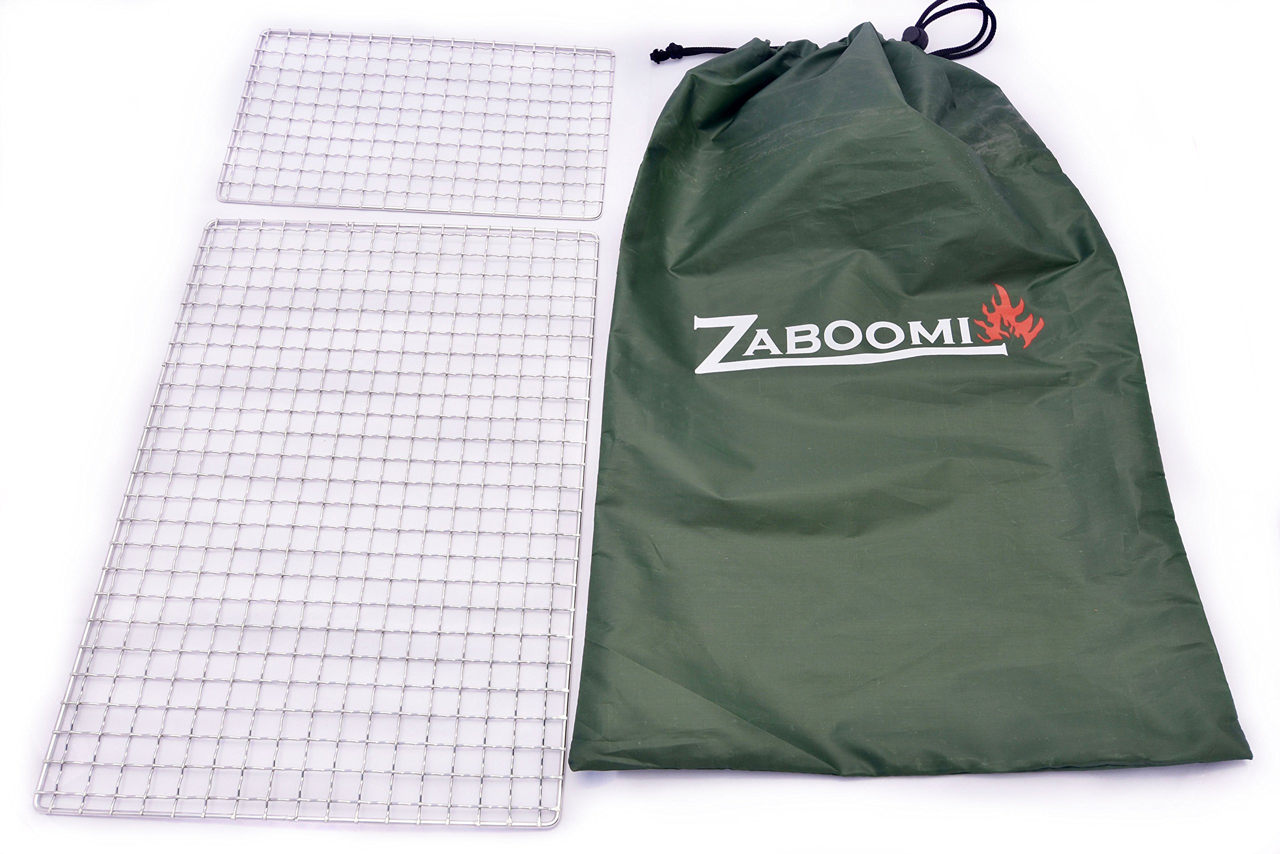 Stainless Steel Mesh Grill, Perfect for Camping, Bushcraft and Backpacking