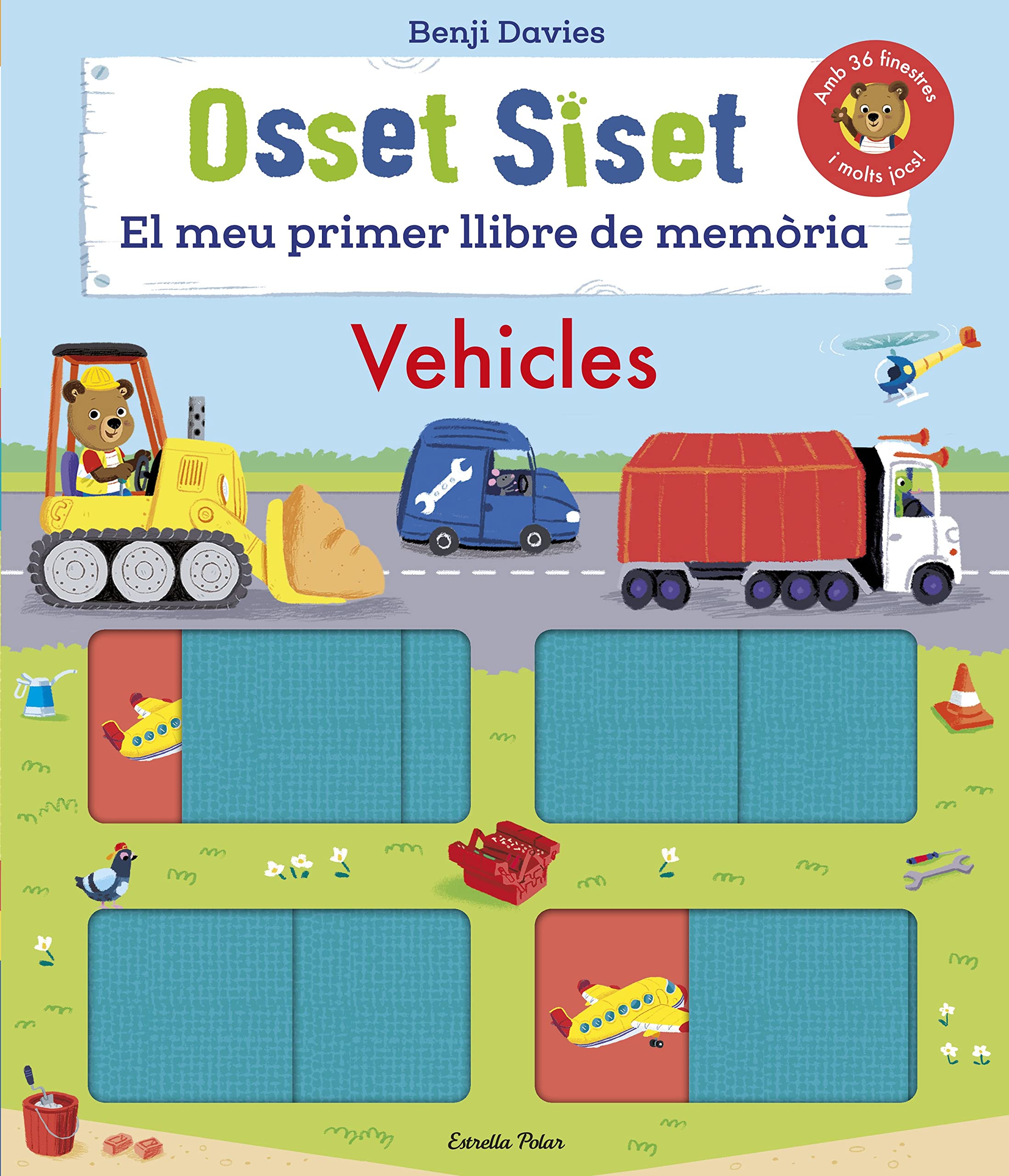 Livre de mémoire véhicules Osset Siset mon premier album illustré pour l'éveil des petits