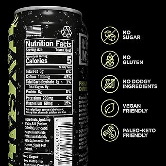LMNT Sparkling Electrolyte Drink - Citrus Salt | 12-Count