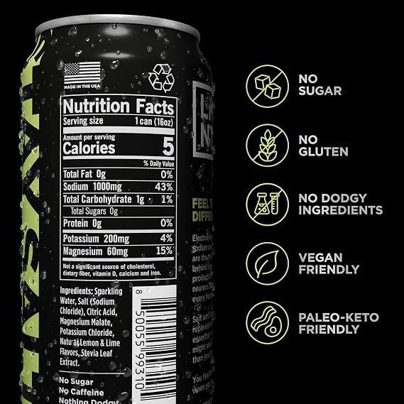 LMNT Sparkling Electrolyte Drink - Citrus Salt | 12-Count