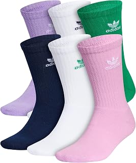 adidas Originals Unisex Trefoil Crew Socks 6 Pairs