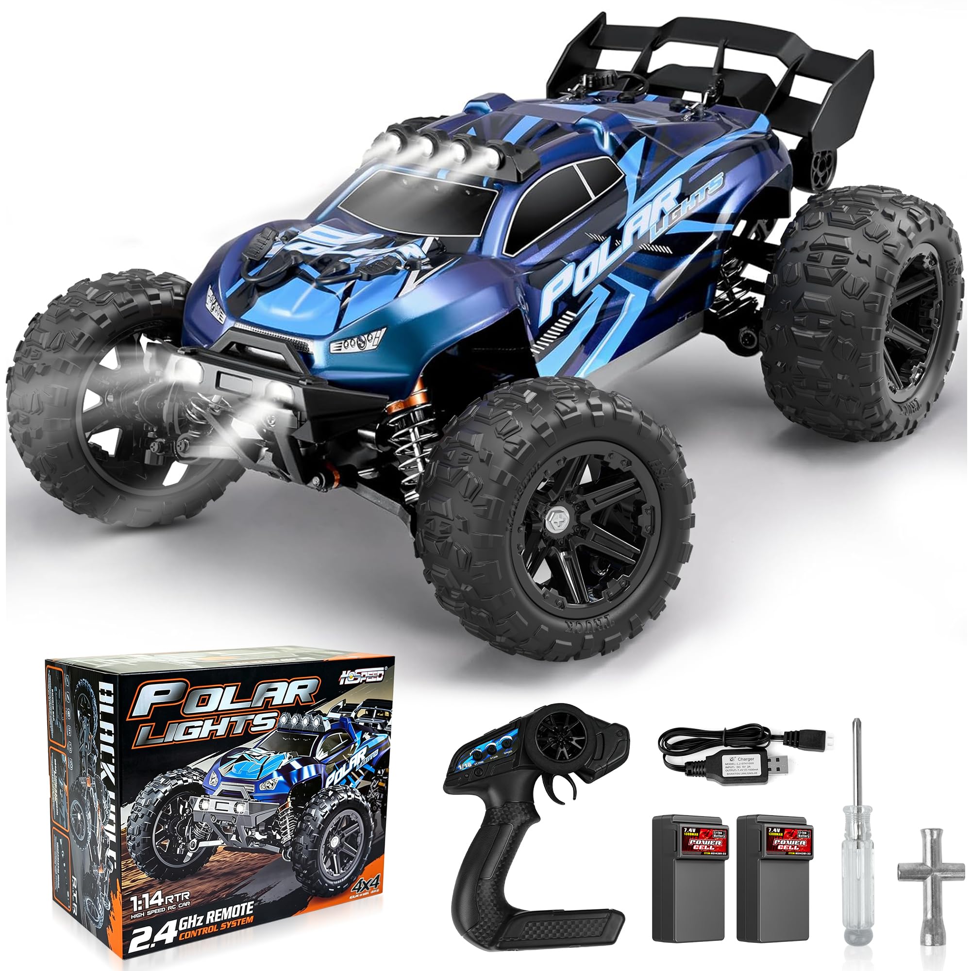 JOYTREKY Remote Control Cars 1:14 RC Car 4WD Off-Road Car 45KM/H